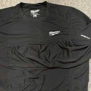 Milwaukee Workskin Mens Large Black Long Sleeve Performance Shirt RN 150428